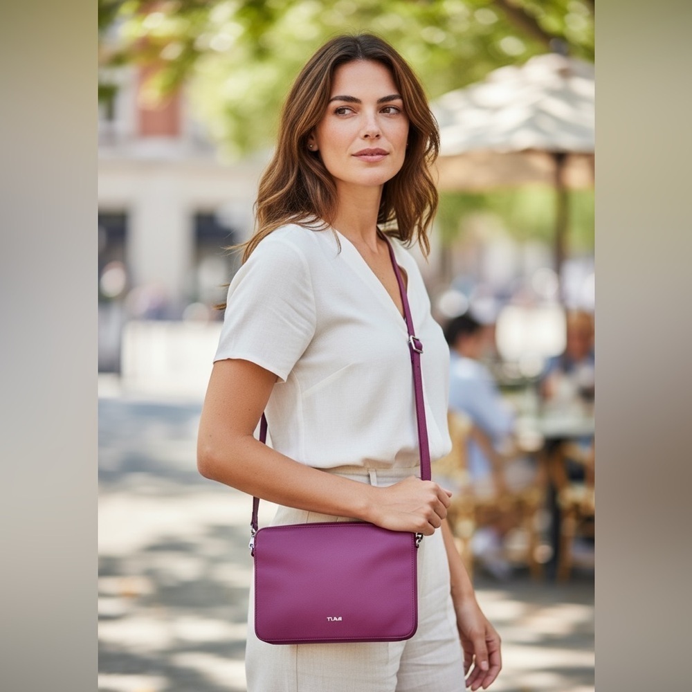 Tumi Purple Crossbody Bag for Women